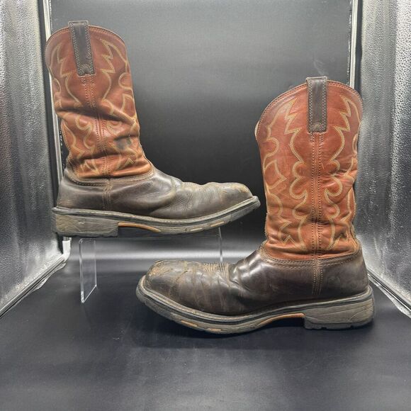 Ariat WorkHog Wide Square Toe Work Boots Men’s Size 14D Orange Steel Toe main image 8
